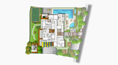 panorama bosque da saúde - edifícios residenciais - implantação