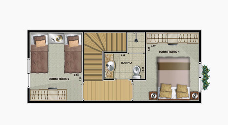 condomínio felicity house - condomínios horizontais - planta apto.
